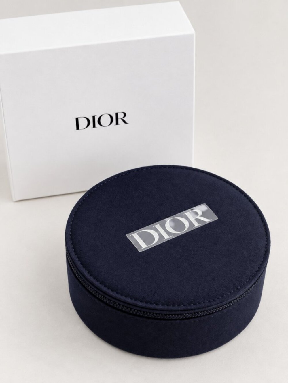 Christian Dior Beauty Round Mirrored Vanity Case NIB